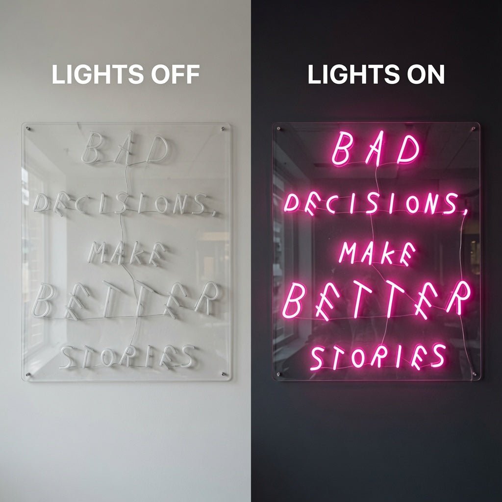 Bad Decisions Make Better Stories LED Neon Sign - Shineneon