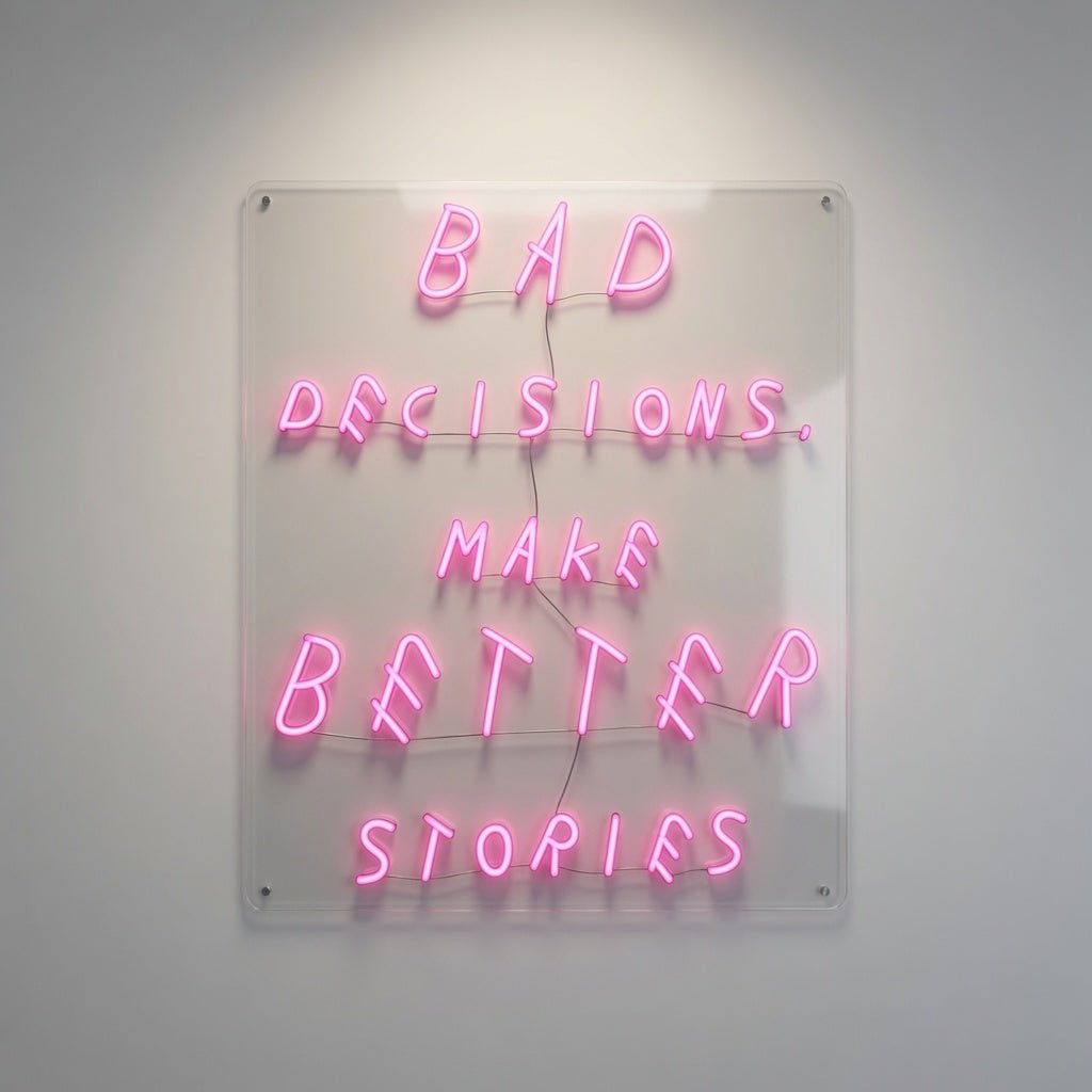Bad Decisions Make Better Stories LED Neon Sign - Shineneon