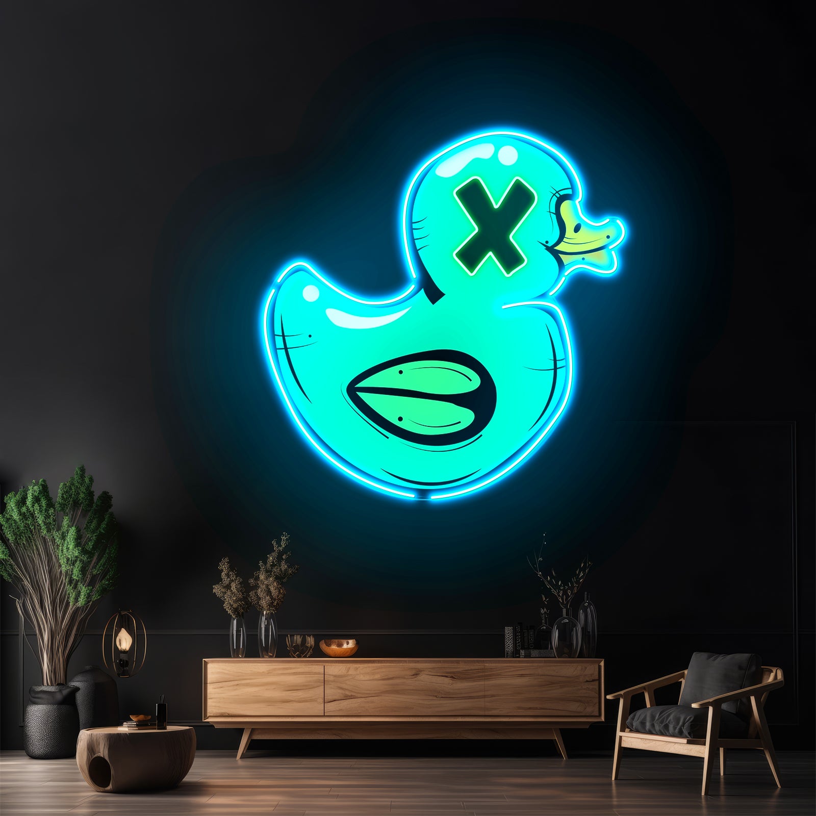 Bad Duck Custom Led Signs Artwork For Sale - Size and dimension reference