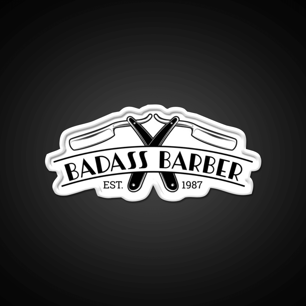 Badass Barber Shop Haircut Led Neon Sign - Shineneon