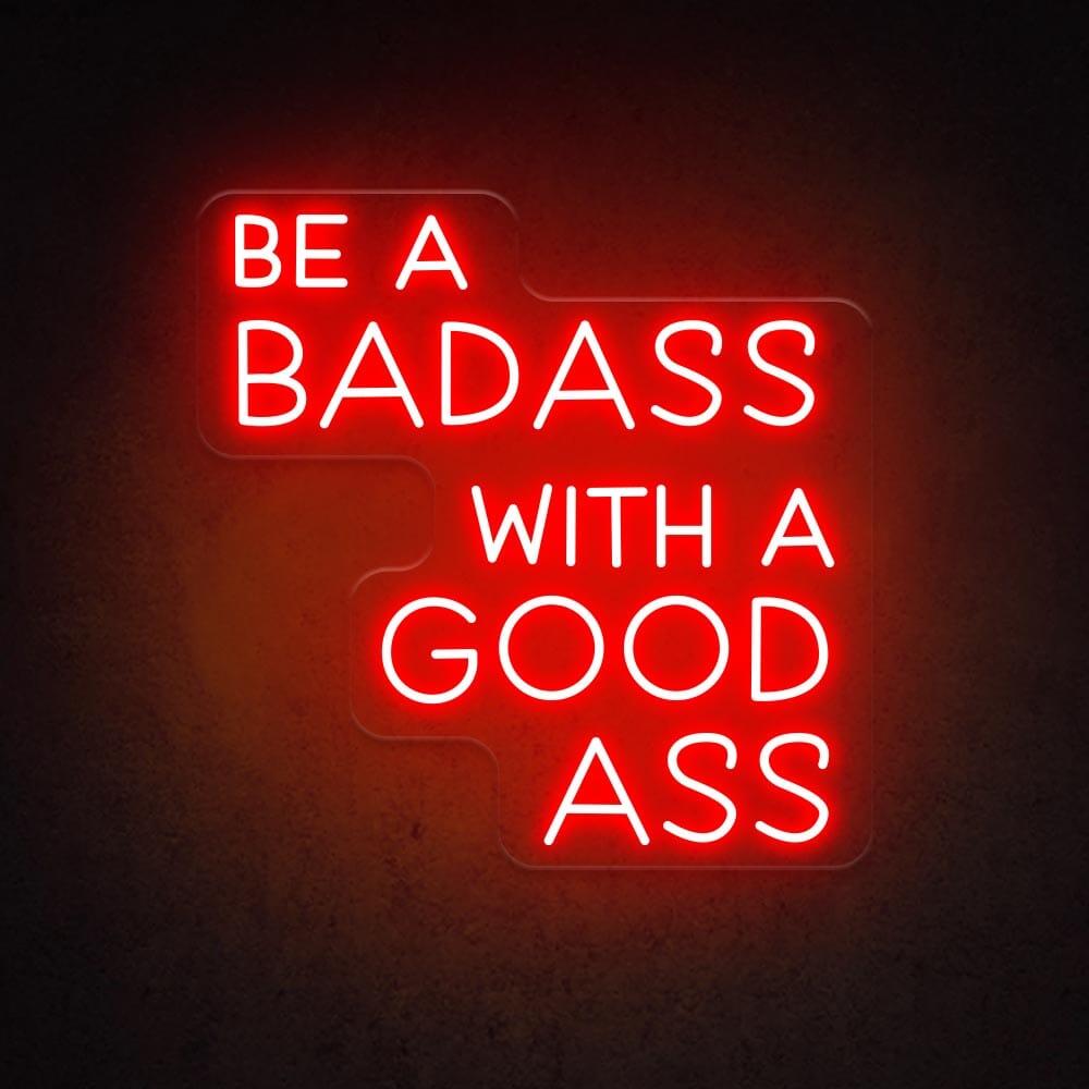 Badass Good Ass Bright Pink Led Neon Sign Home Decor | Shineneon