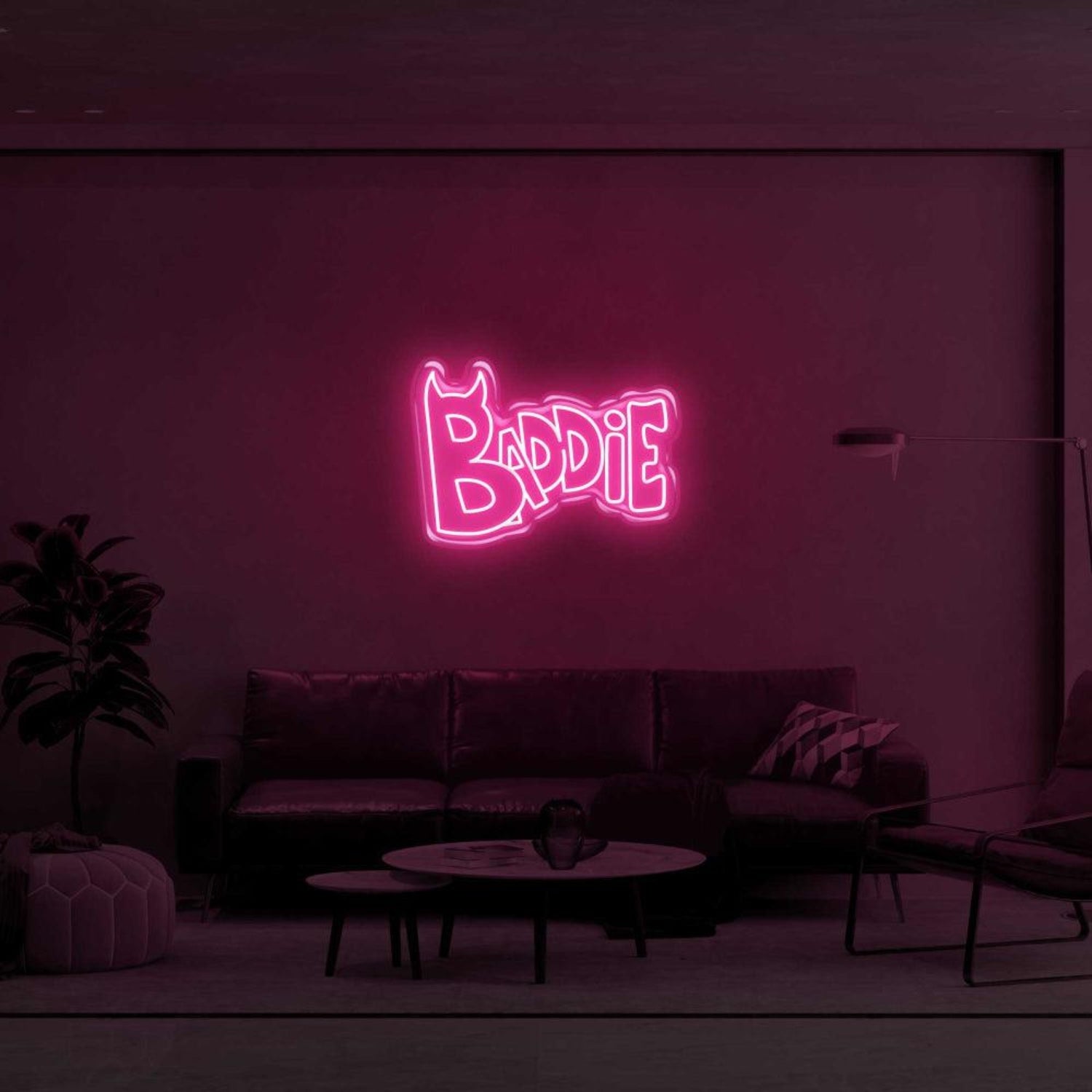 Baddie Devil Pink Led Neon Sign For Modern Home Decor | Shineneon