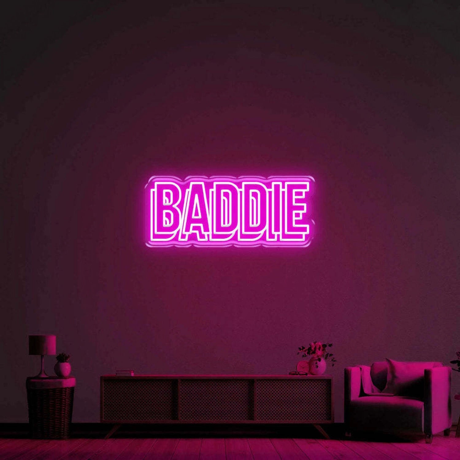 Baddie Double Led Neon Sign - Shineneon