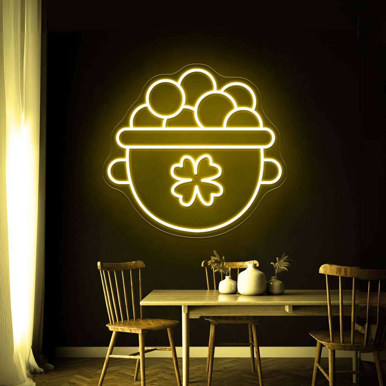 Bag Of Gold Neon Sign Saint Patrick Day Led Neon Signs - Shineneon