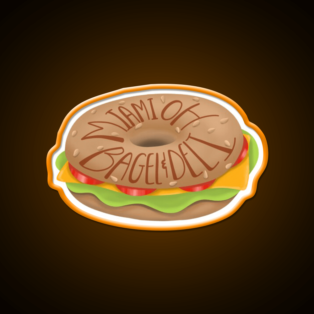 Bagel And Deli Miami University Snack Food Led Neon Sign Rgb Color - Shineneon