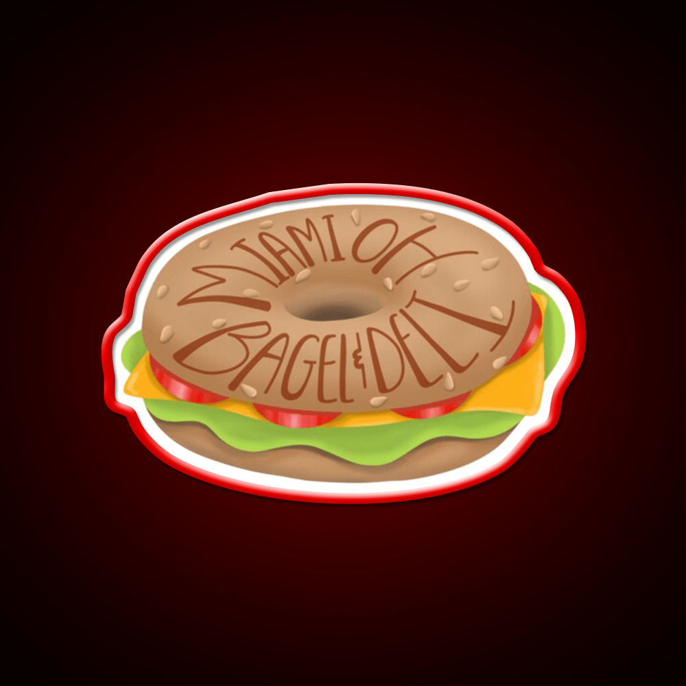 Bagel And Deli Miami University Snack Food Led Neon Sign Rgb Color - Shineneon