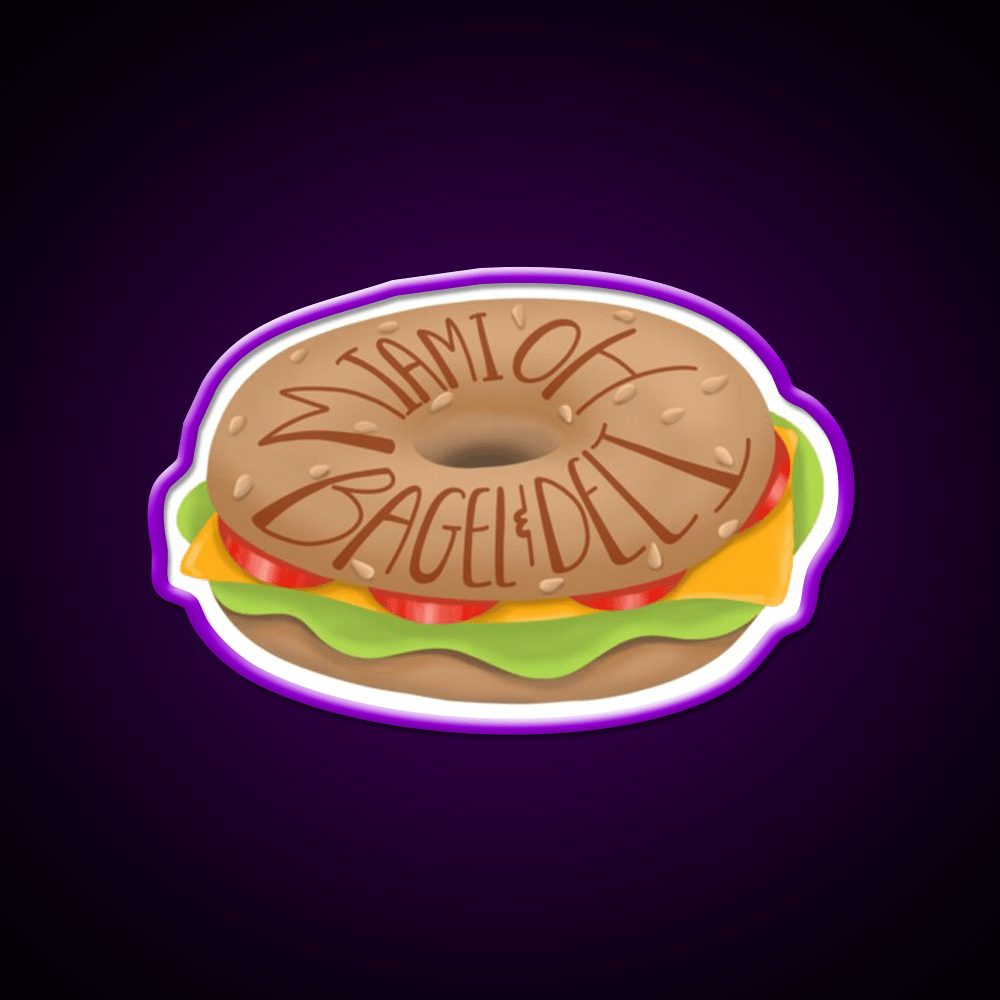Bagel And Deli Miami University Snack Food Led Neon Sign Rgb Color - Shineneon