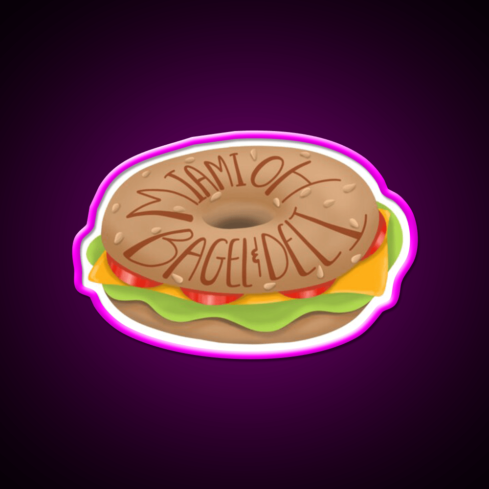 Bagel And Deli Miami University Snack Food Led Neon Sign Rgb Color - Shineneon
