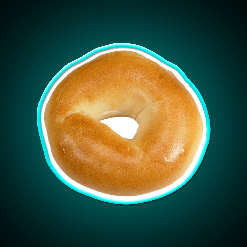 Bagel Love Fast Food Led Neon Sign For Burger Place Rgb Color