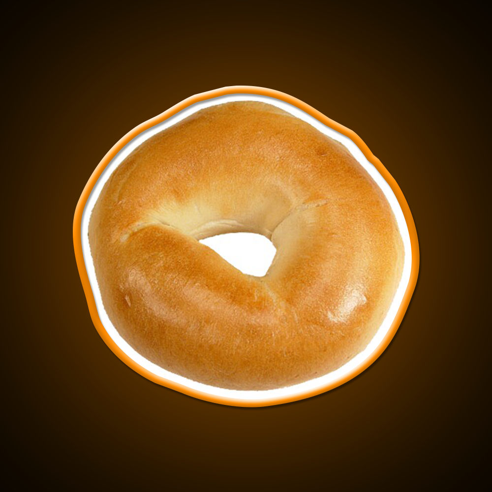 Bagel Love Fast Food Led Neon Sign For Burger Place Rgb Color