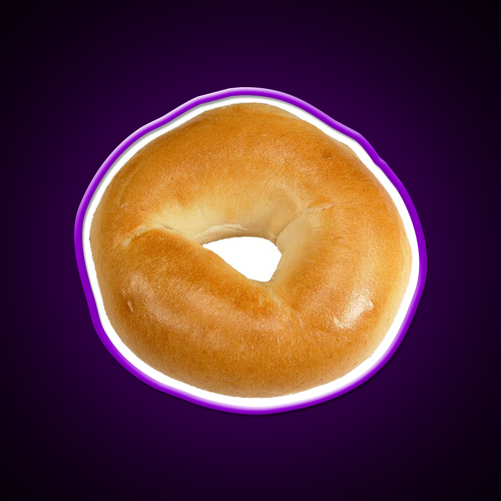 Bagel Love Fast Food Led Neon Sign For Burger Place Rgb Color