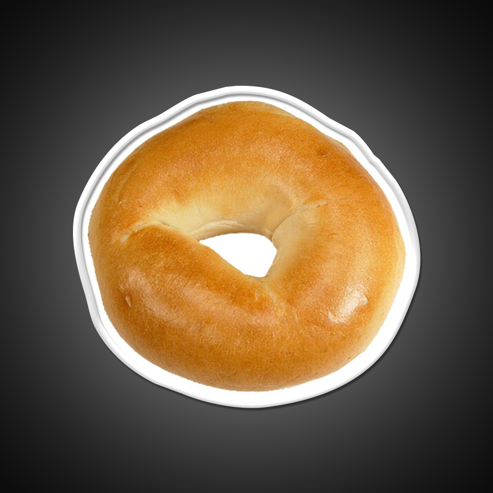 Bagel Love Fast Food Led Neon Sign For Burger Place Rgb Color