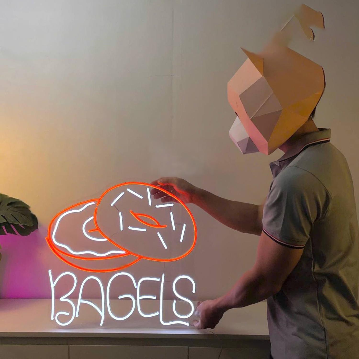 Bagels Led Neon Sign Food Led Neon Sign | Shineneon