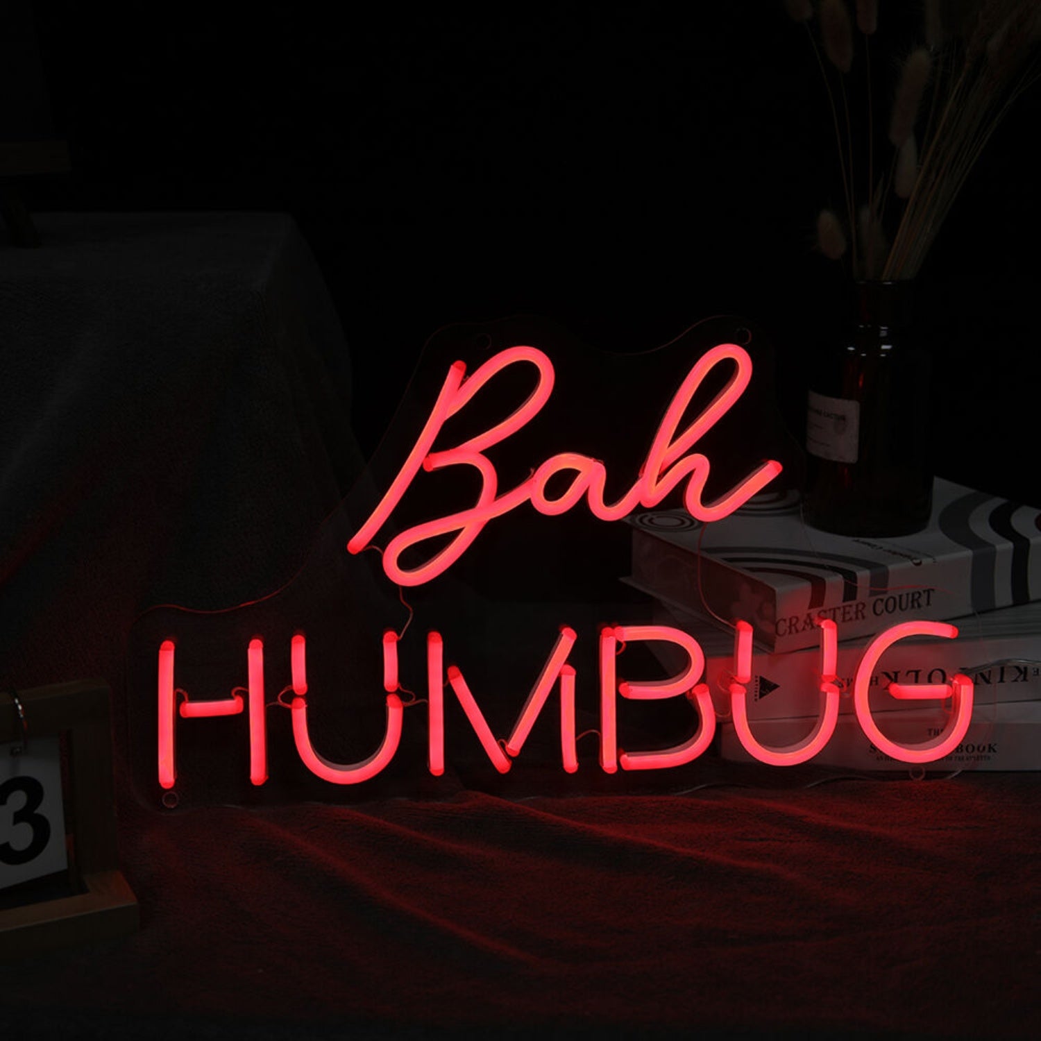 Bah Humbug Led Neon Sign For Humorous And Holiday Themes | Shineneon