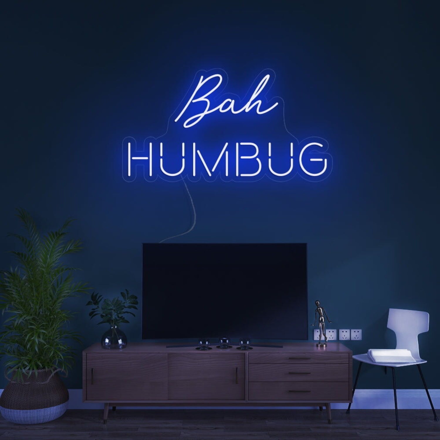 Bah Humbug Led Neon Sign For Humorous And Holiday Themes | Shineneon