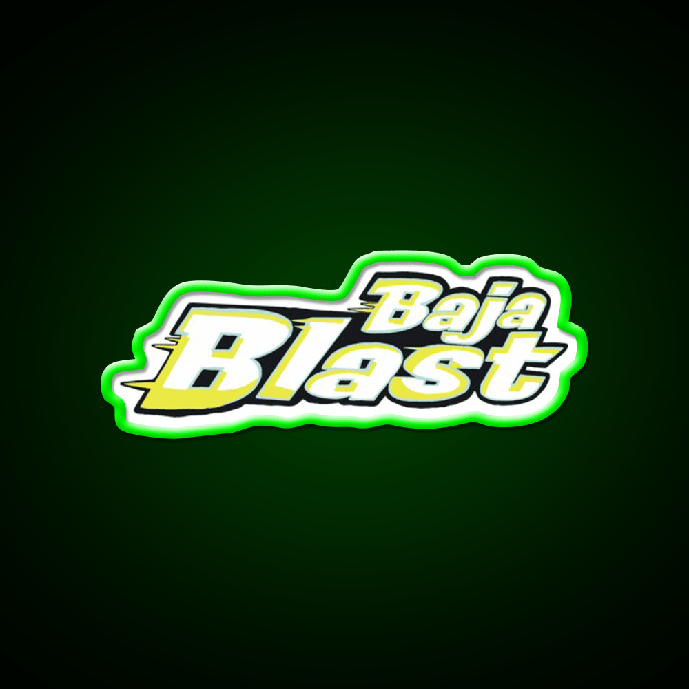 Baja Blast Fast Food Led Neon Sign For Burger Place Rgb Color - Shineneon