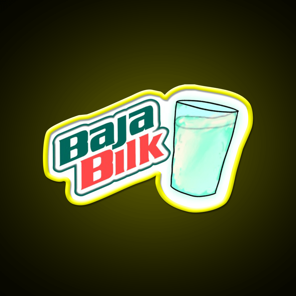 Baja Blast Milk Fast Food Led Neon Sign For Burger Place Rgb Color - Shineneon