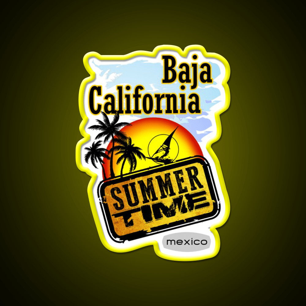 Baja California Mexico Party Drink Tequila Led Neon Sign Rgb Color - Shineneon