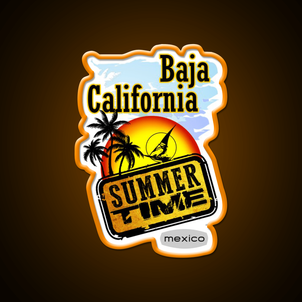 Baja California Mexico Party Drink Tequila Led Neon Sign Rgb Color - Shineneon