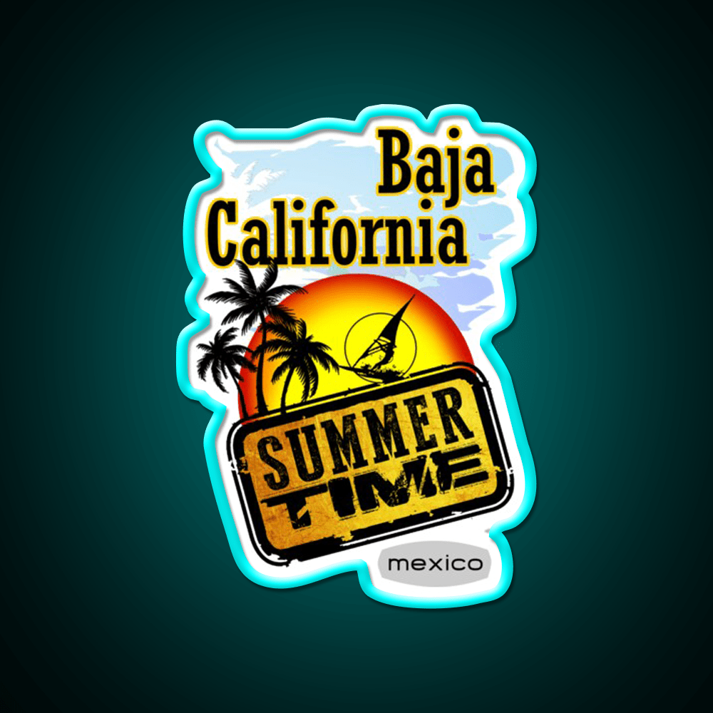 Baja California Mexico Party Drink Tequila Led Neon Sign Rgb Color - Shineneon