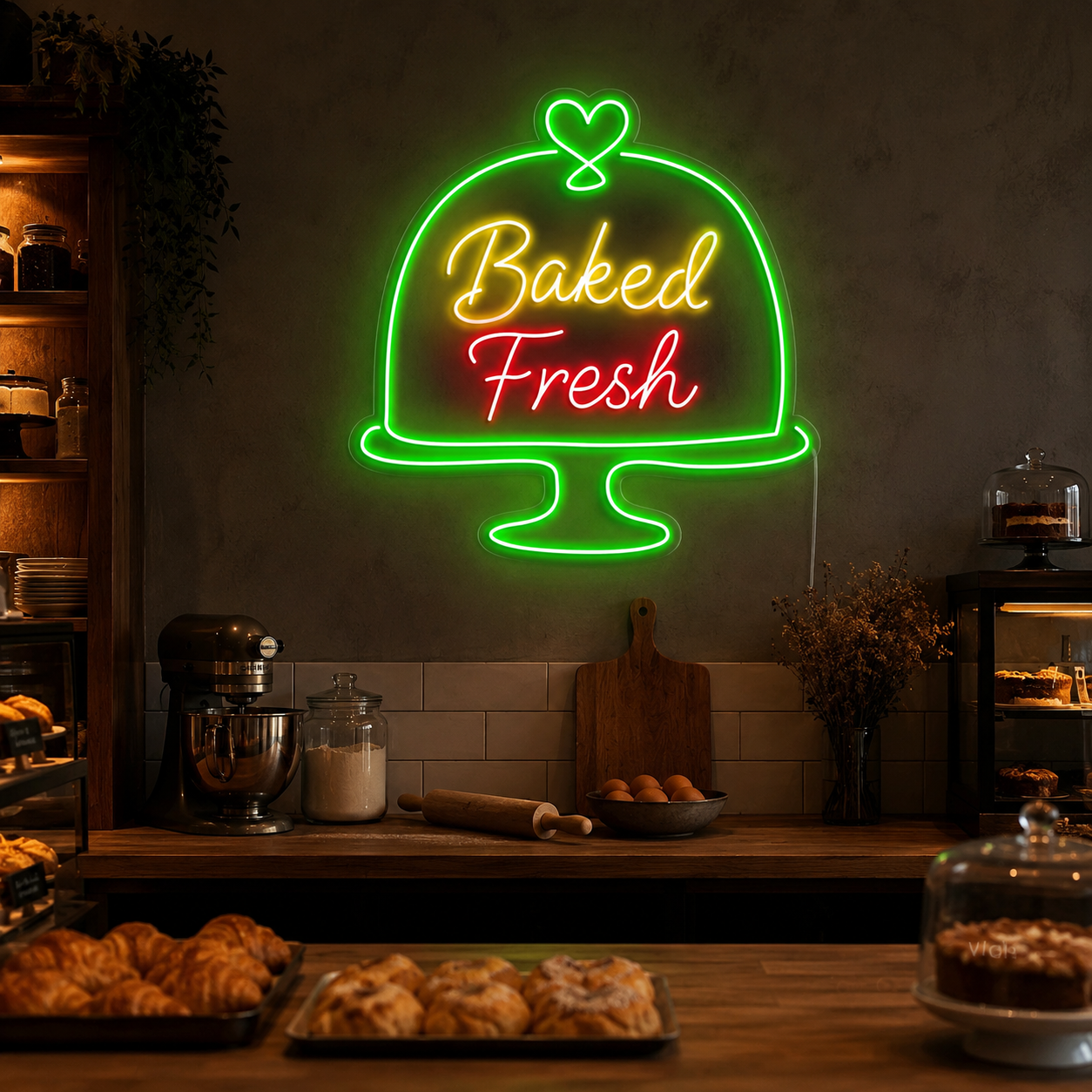 Baked Fresh LED Neon Sign - 03 Real Lifestyle Scene