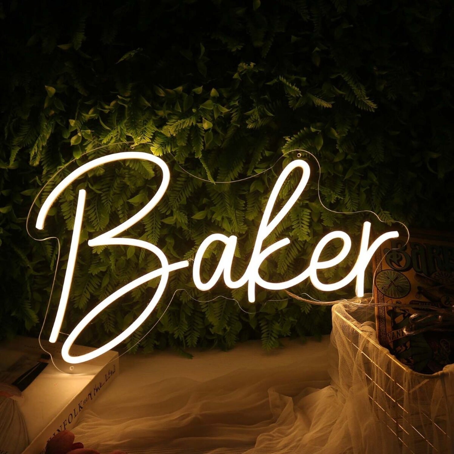 Baker Yellow Led Neon Sign - Shineneon