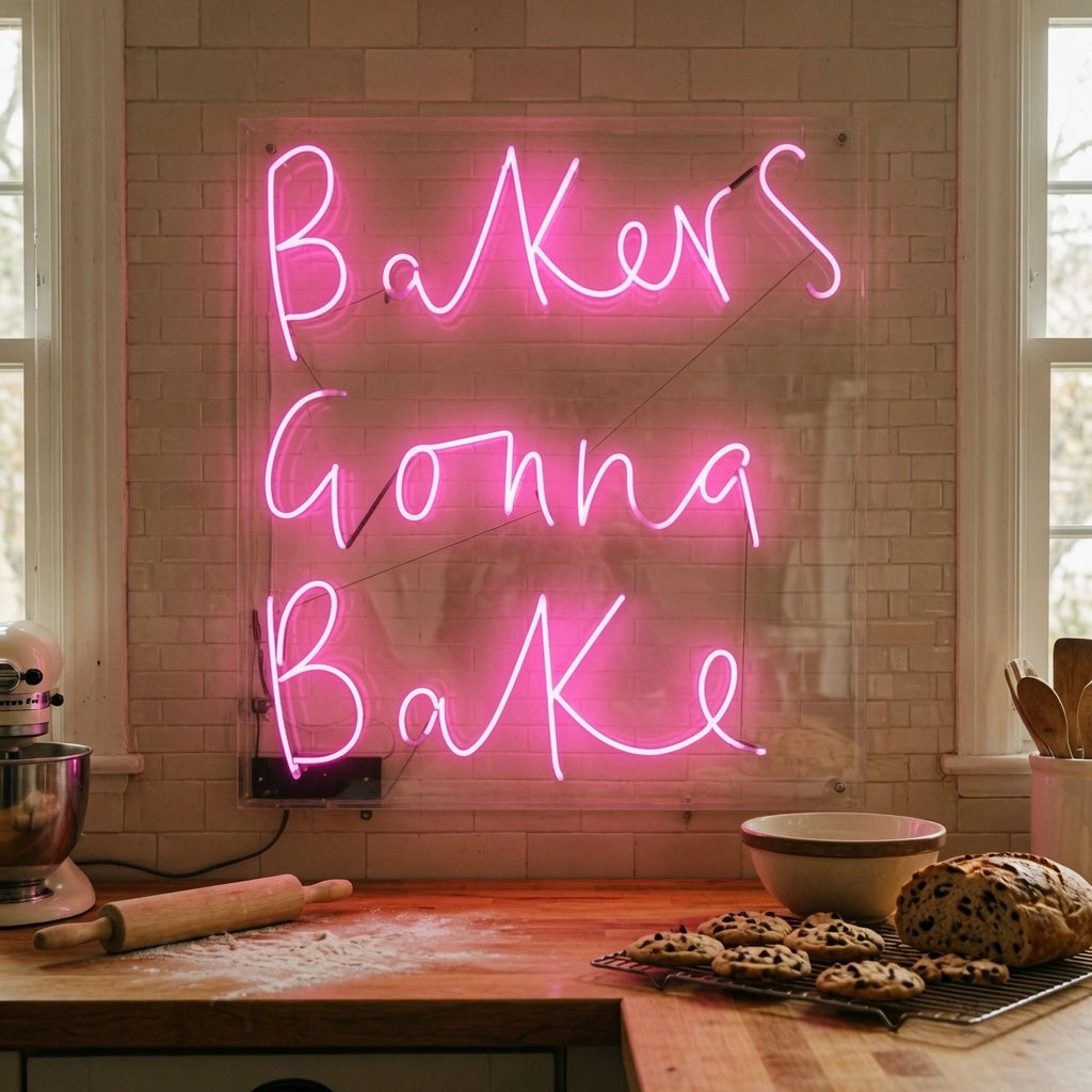 Baker's Donna Bake LED Neon Sign - 03 Real Lifestyle Scene