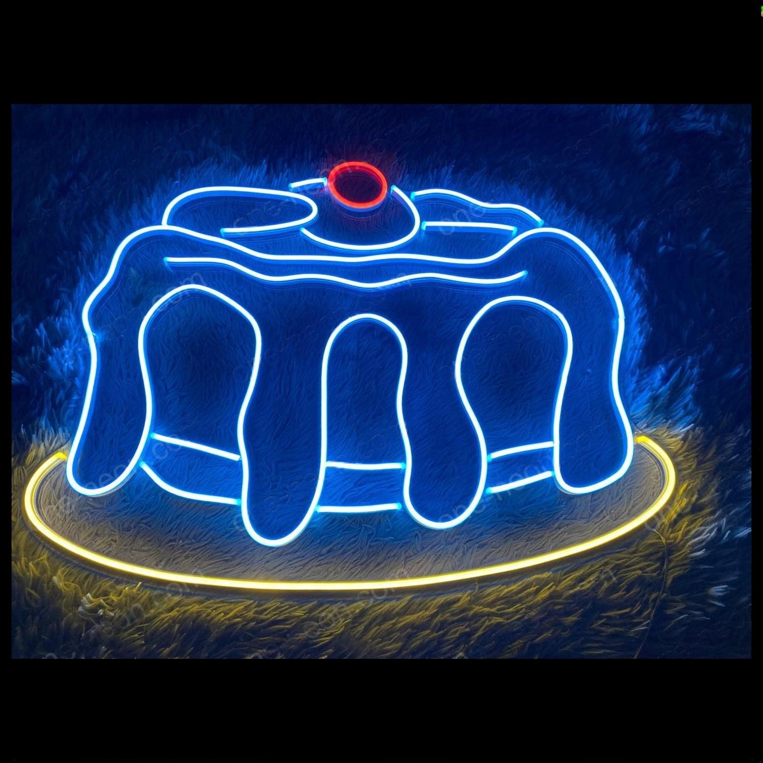 Bakery Cake Blue Red Yellow Led Neon Sign For Party Bakery Decor | Shineneon
