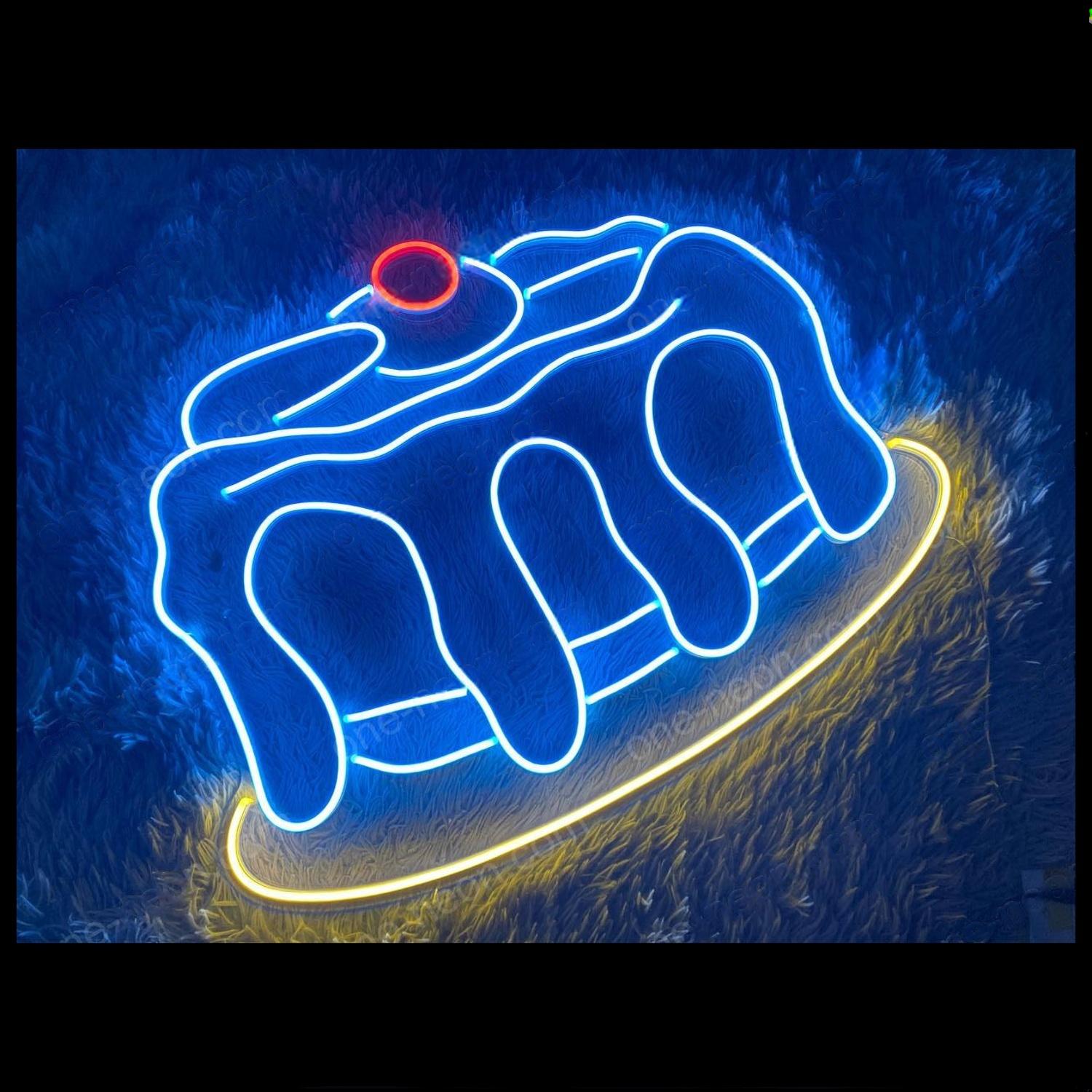 Bakery Cake Blue Red Yellow Led Neon Sign For Party Bakery Decor | Shineneon