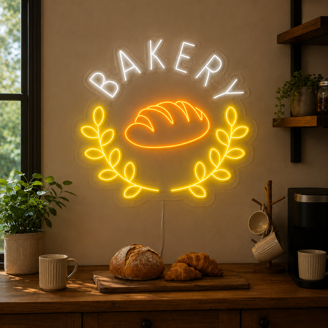 Bakery LED Neon Sign Home Wall Art - 03 Real Lifestyle Scene