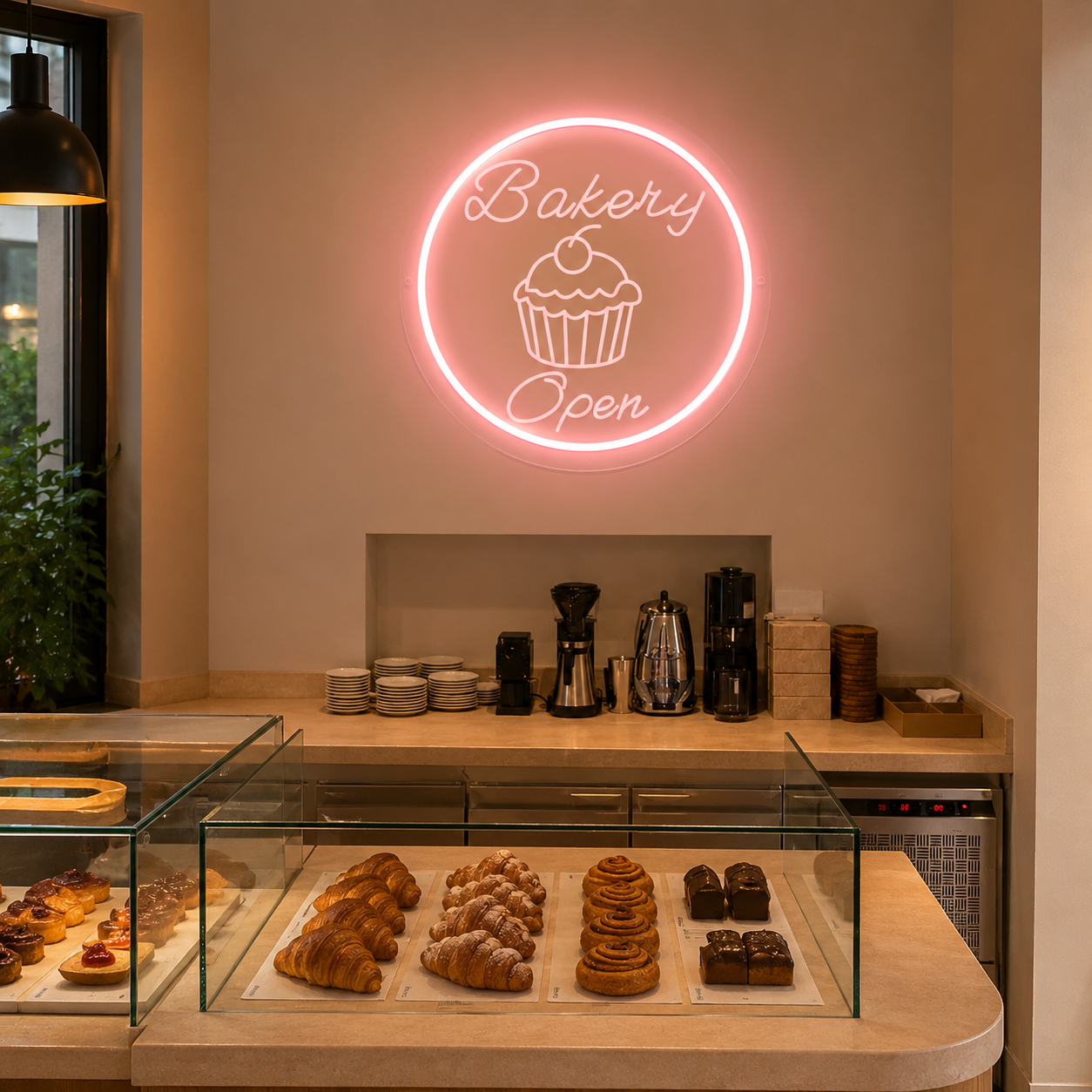 Bakery Open LED Neon Sign - 03 Real Lifestyle Scene