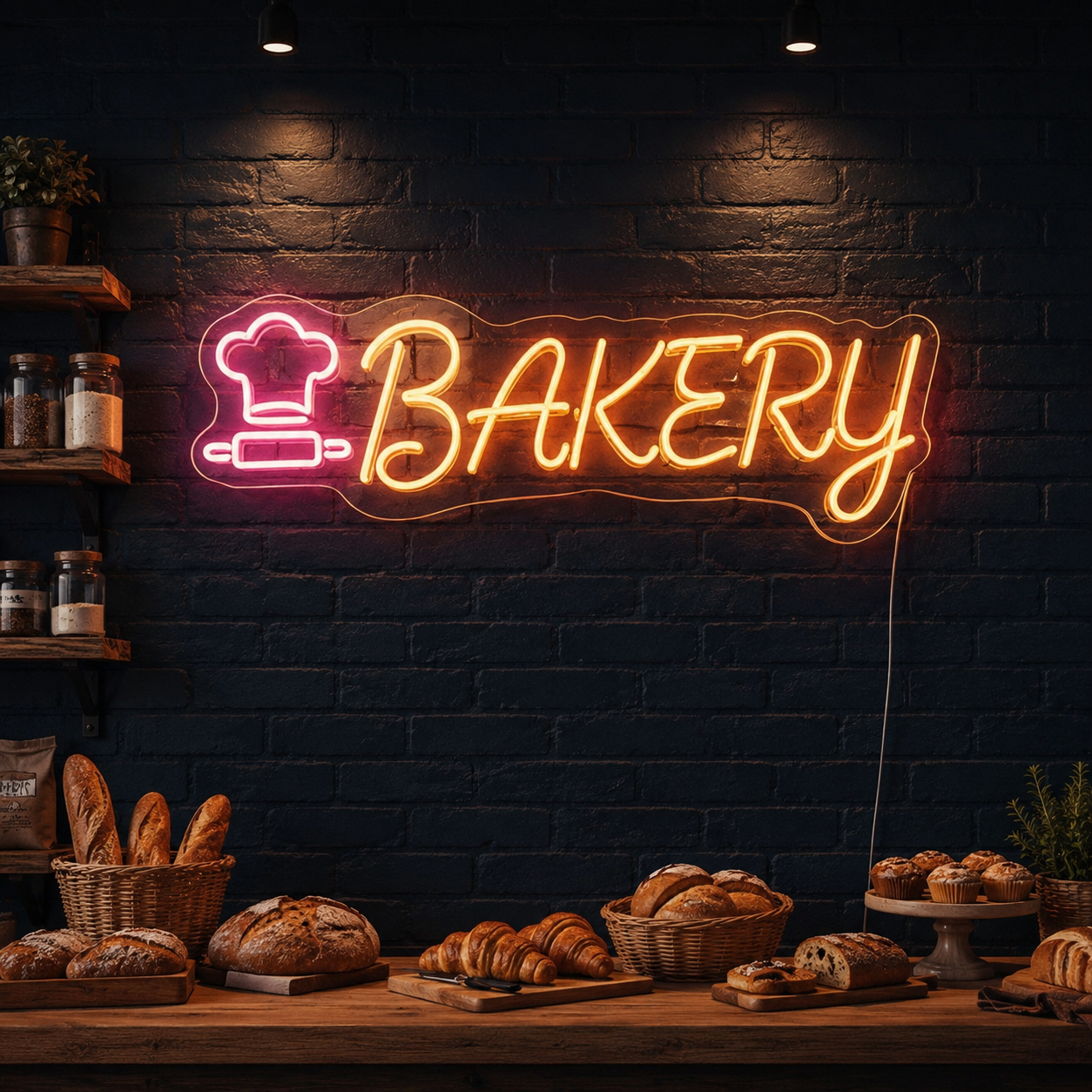 Bakery Wall Art LED Neon Sign - 01 Original Product Image