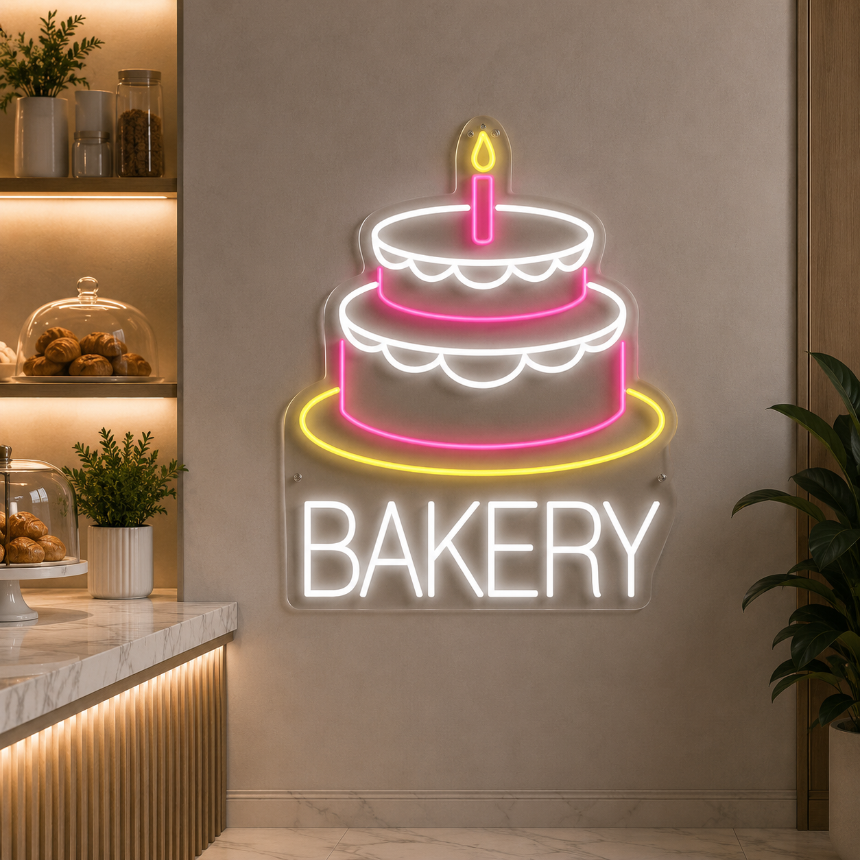 Bakery Wall Decor LED Neon Sign - 04 Size Image