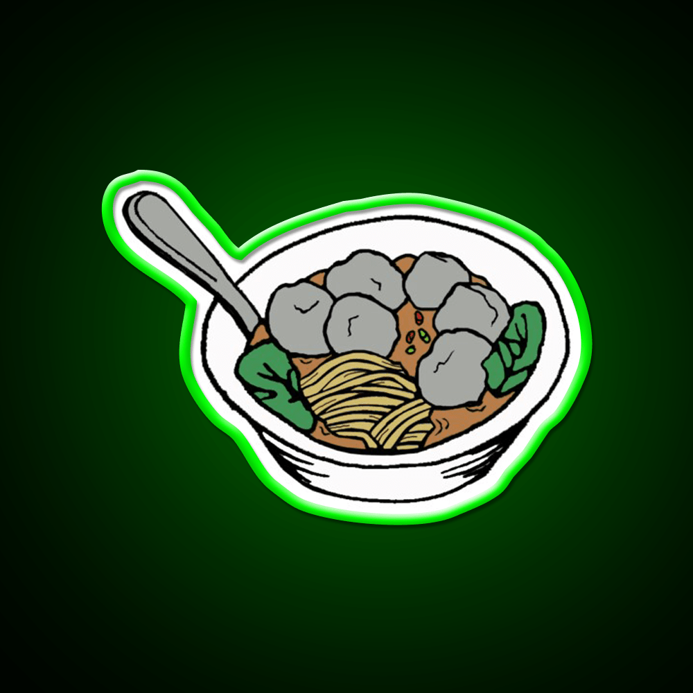 Bakso Snack Food Led Neon Sign Rgb Color - Shineneon