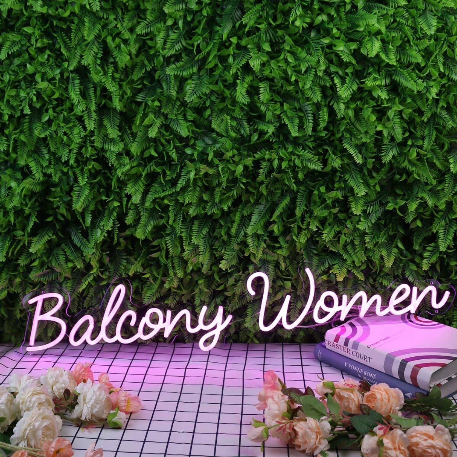 Balcony Women Purple Led Neon Sign - Shineneon