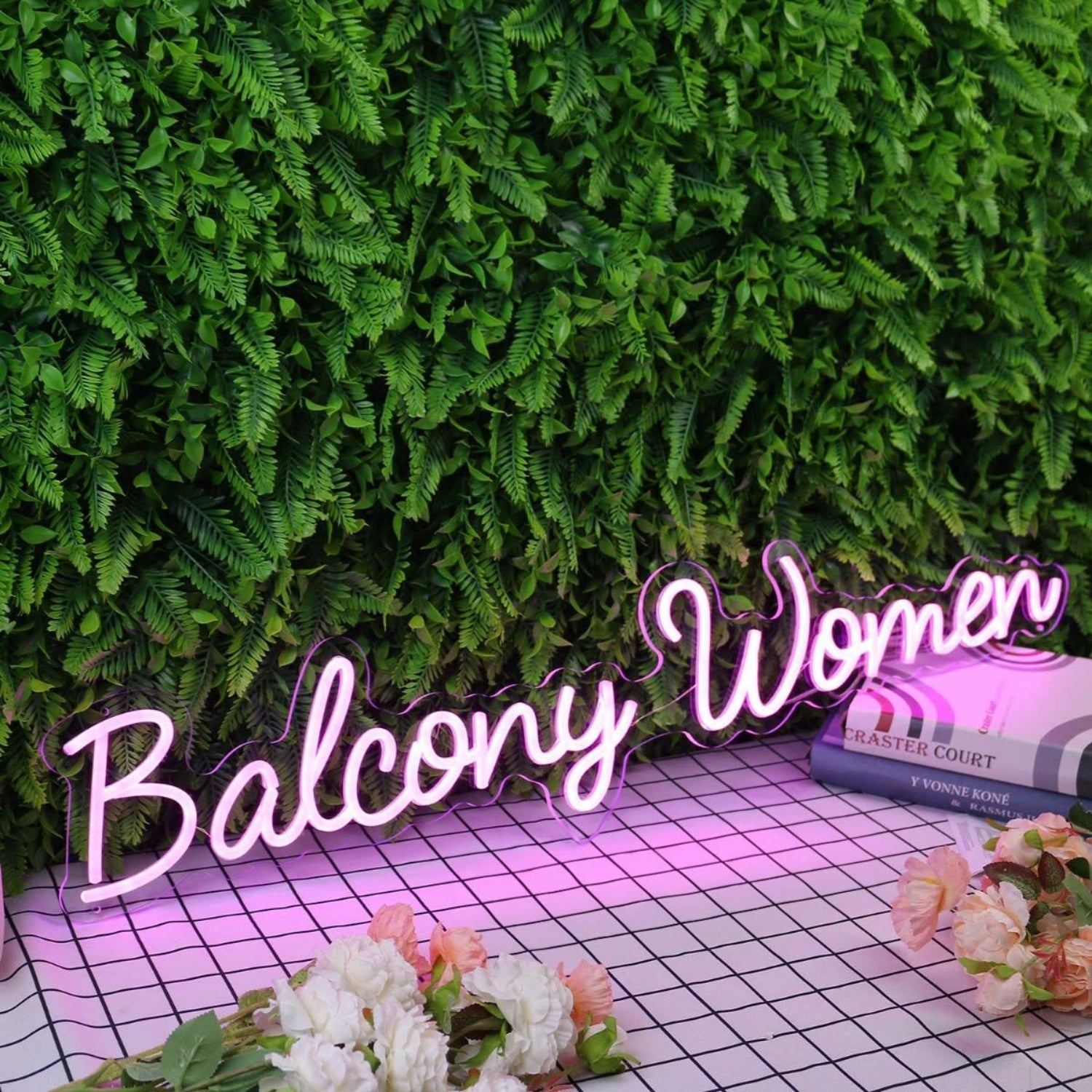 Balcony Women Purple Led Neon Sign - Shineneon