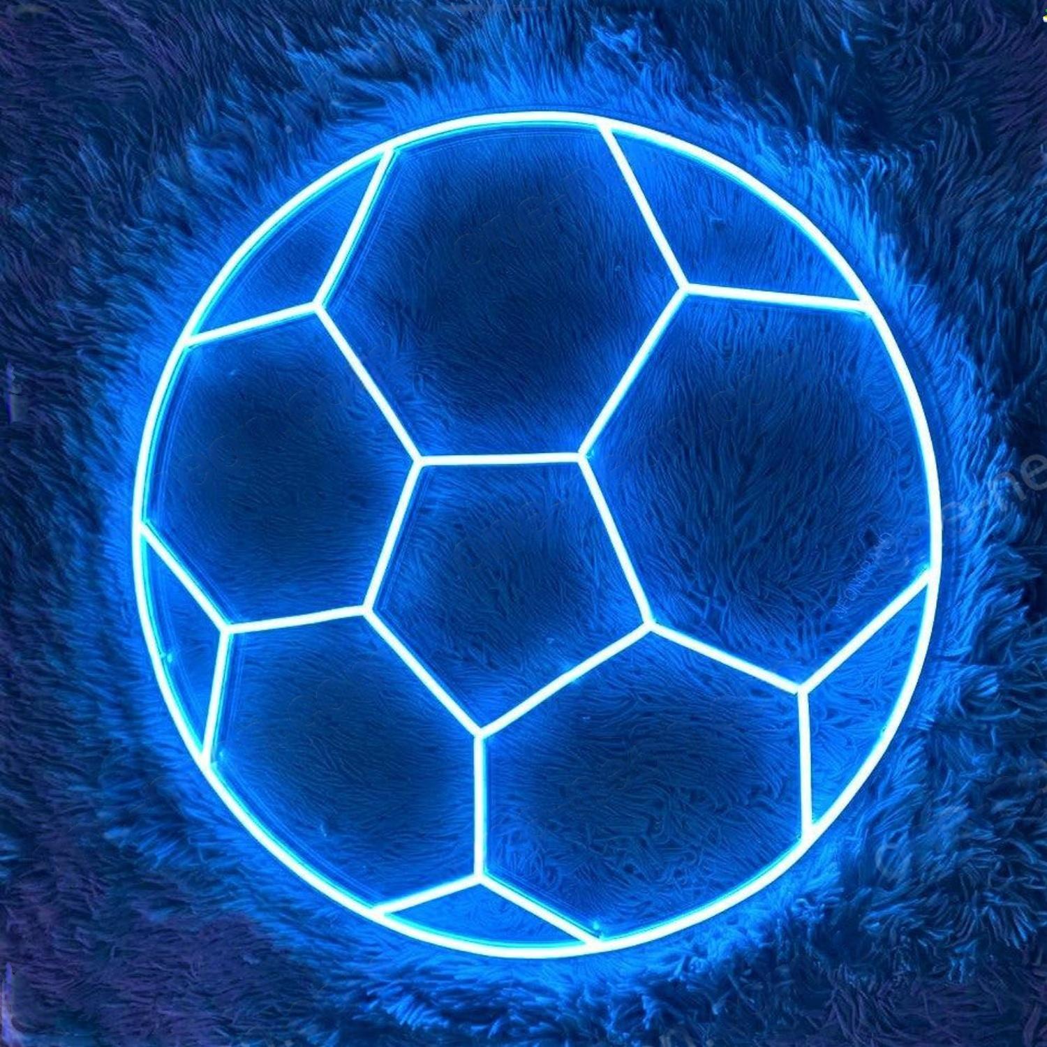 Ball Red-Yellow Football Led Neon Sign For Sports Bar Home Decor | Shineneon