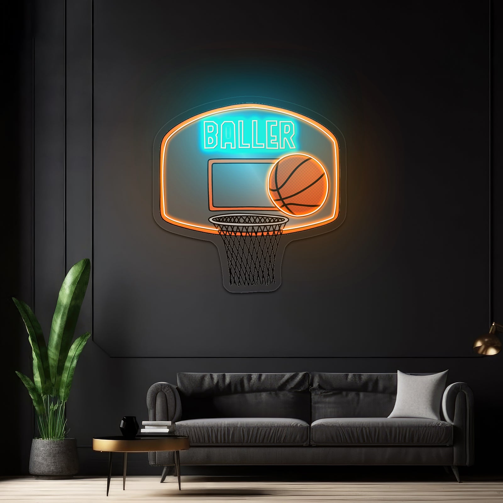 Baller Basketball Sports Neon Signs For Neon Halloween Sign
