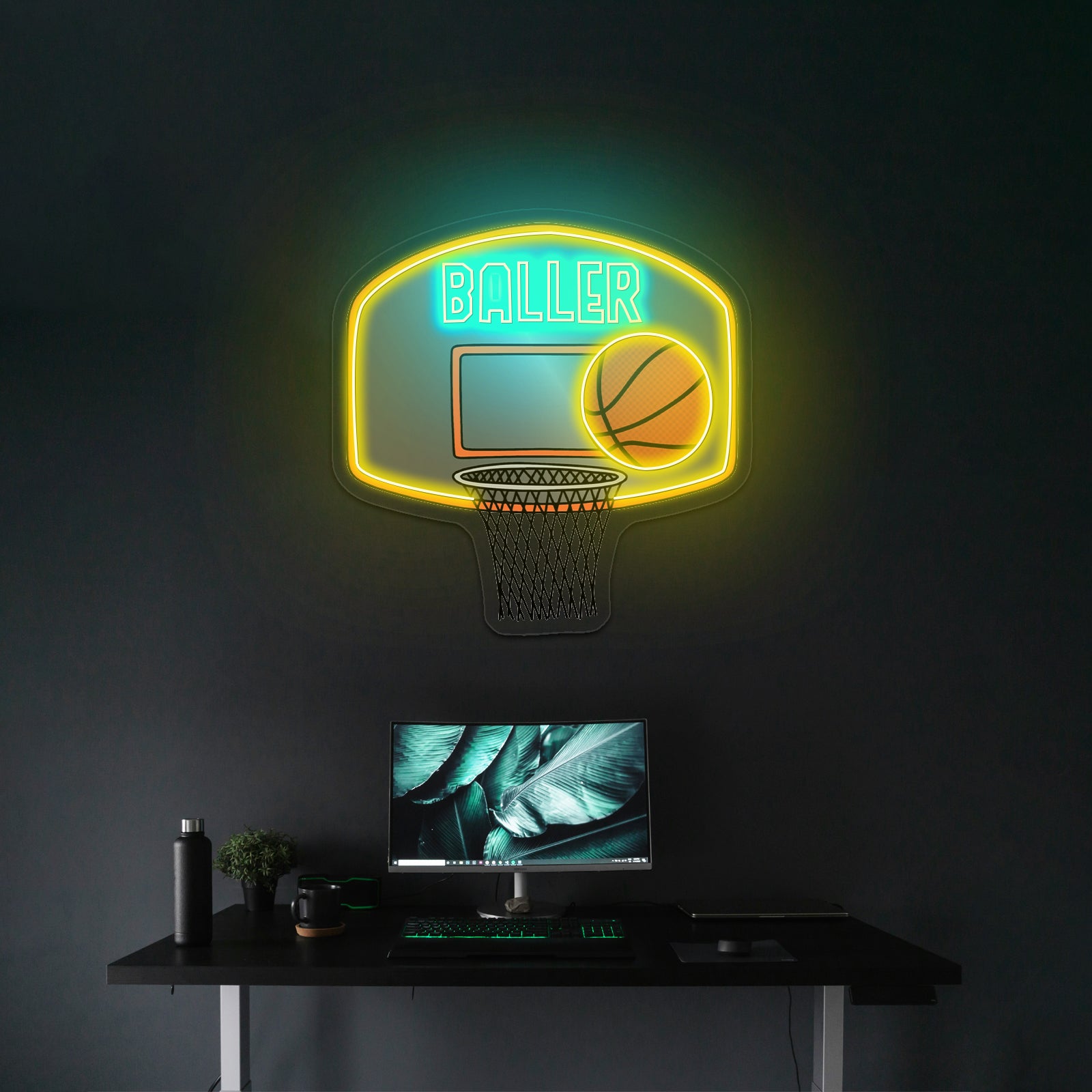 Baller Basketball Sports Neon Signs For Neon Halloween Sign