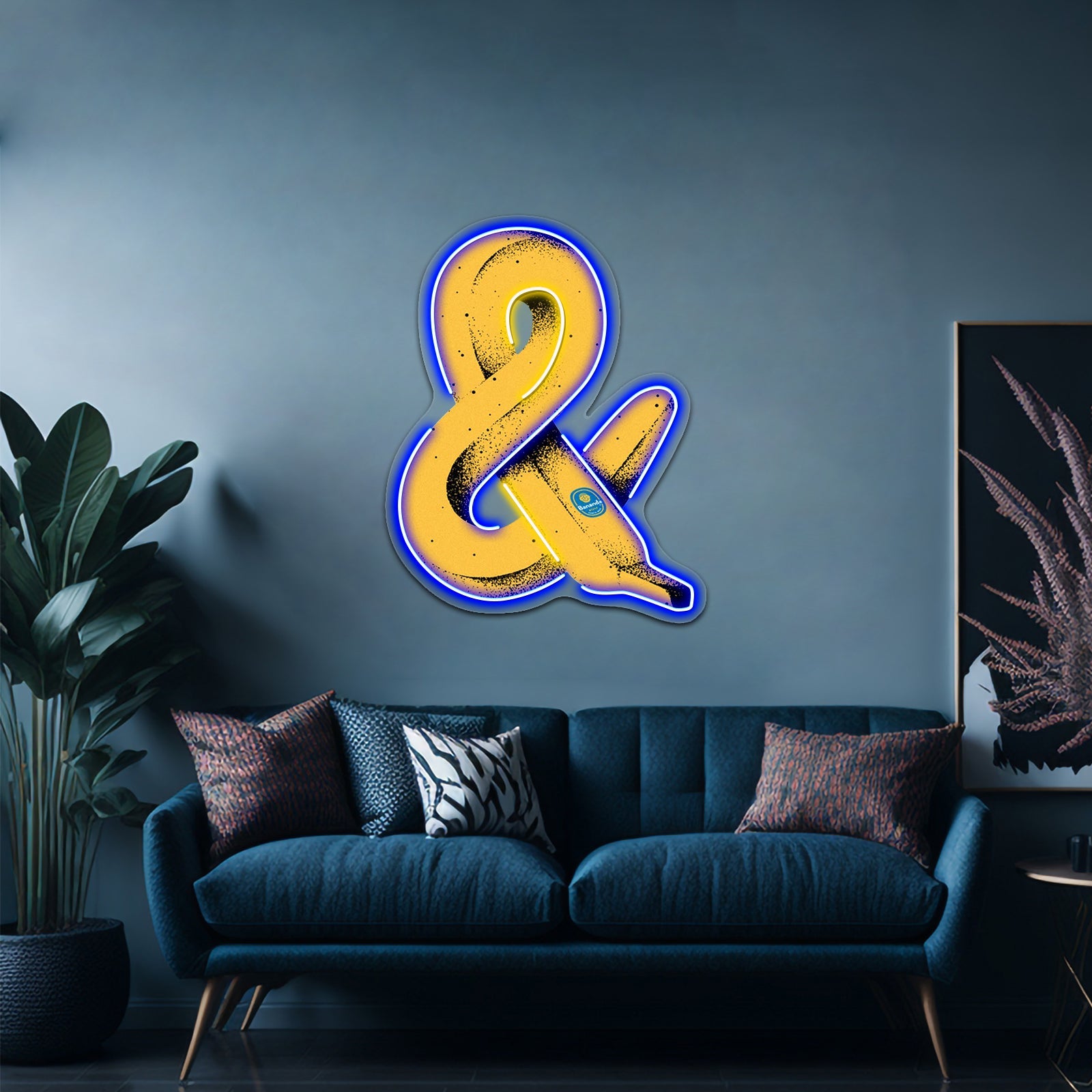 Banana Ampersand Artwork Led Neon Sign - Shineneon