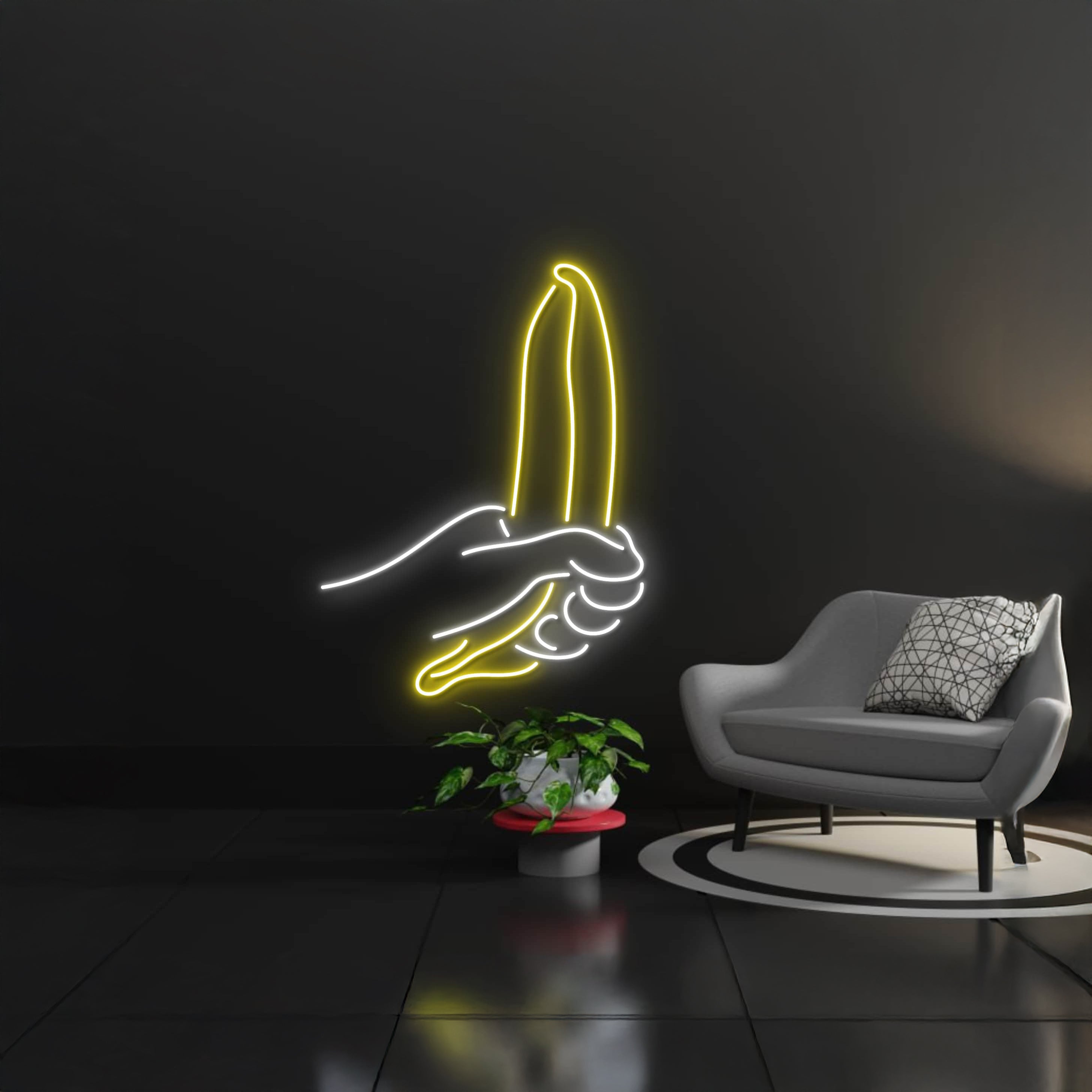 Banana In Hand Led Sign | Shineneon