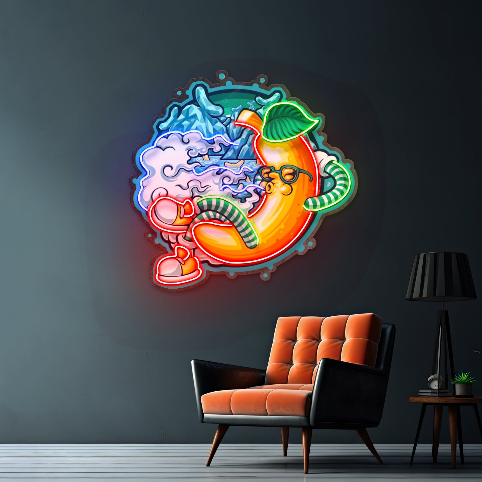 Bankrupt Peach Artwork Led Neon Sign