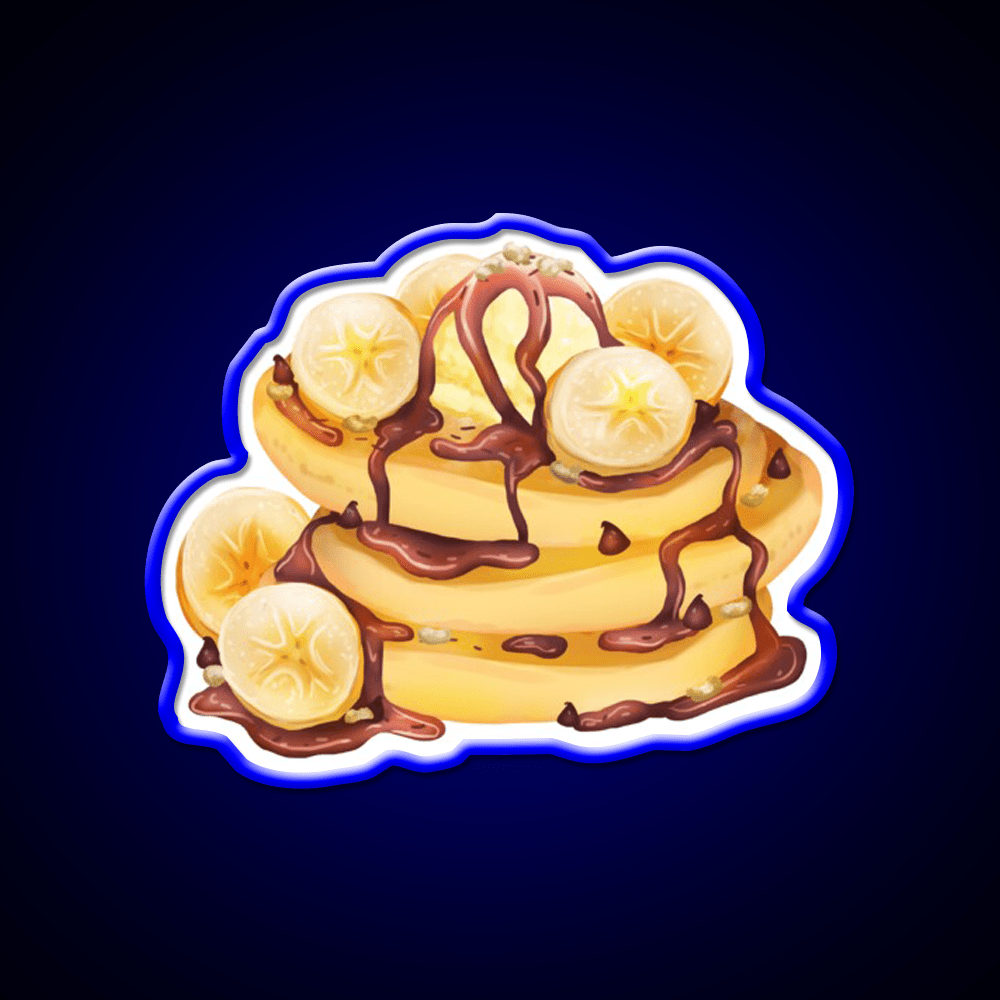 Banana Pancakes Snack Food Led Neon Sign Rgb Color - Shineneon