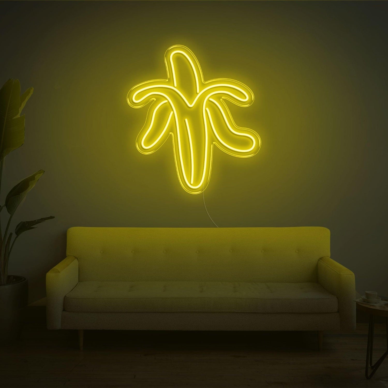 Banana Peel Yellow Led Neon Sign For Home And Cafe Decor | Shineneon
