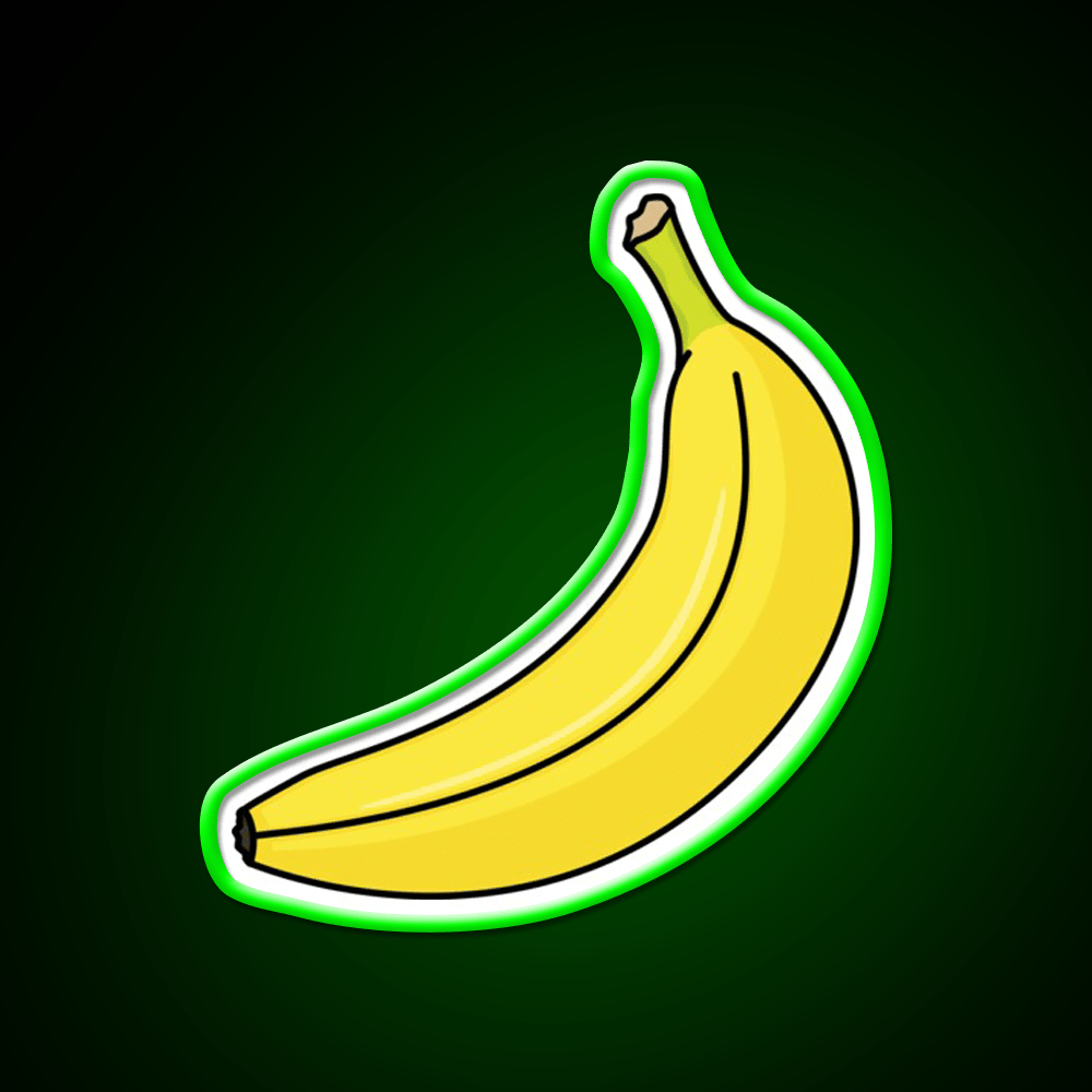 Banana V2 Snack Food Led Neon Sign Rgb Color - Shineneon