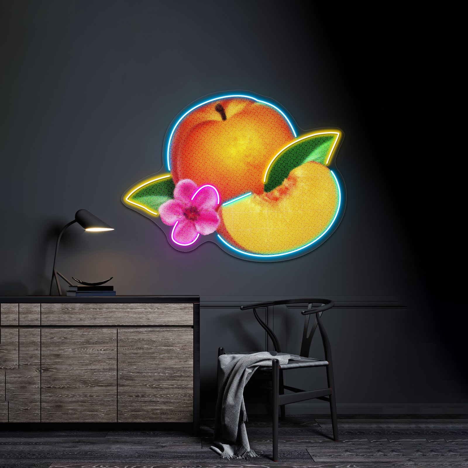Bankrupt Peach Artwork Led Neon Sign
