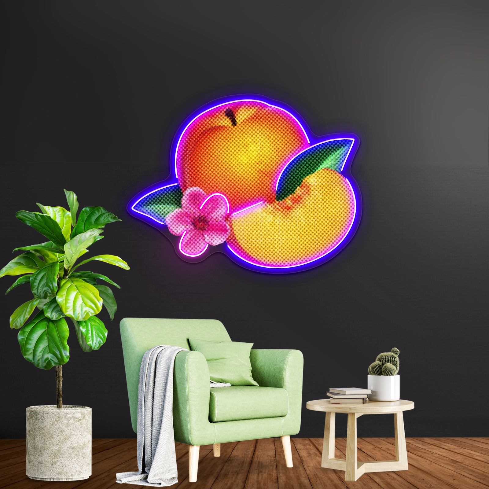 Bankrupt Peach Artwork Led Neon Sign