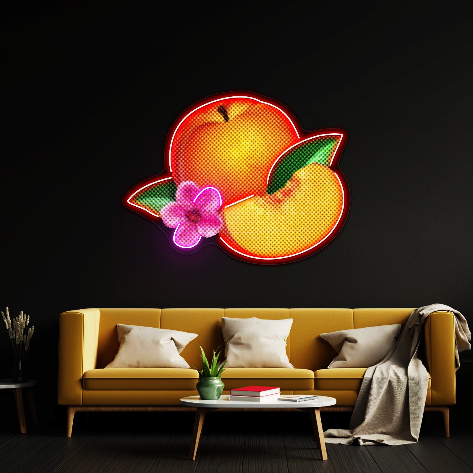 Bankrupt Peach Artwork Led Neon Sign
