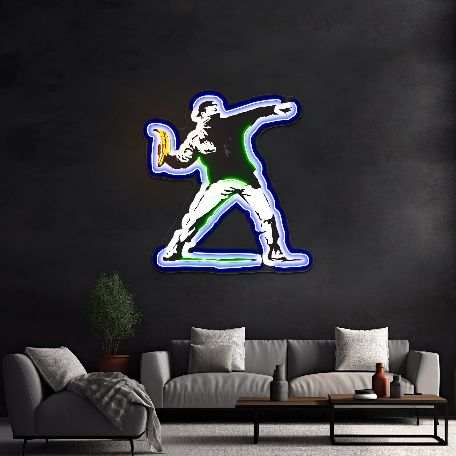 Banksy Underground Dancign Artwork Led Neon Sign - LED neon sign view 5