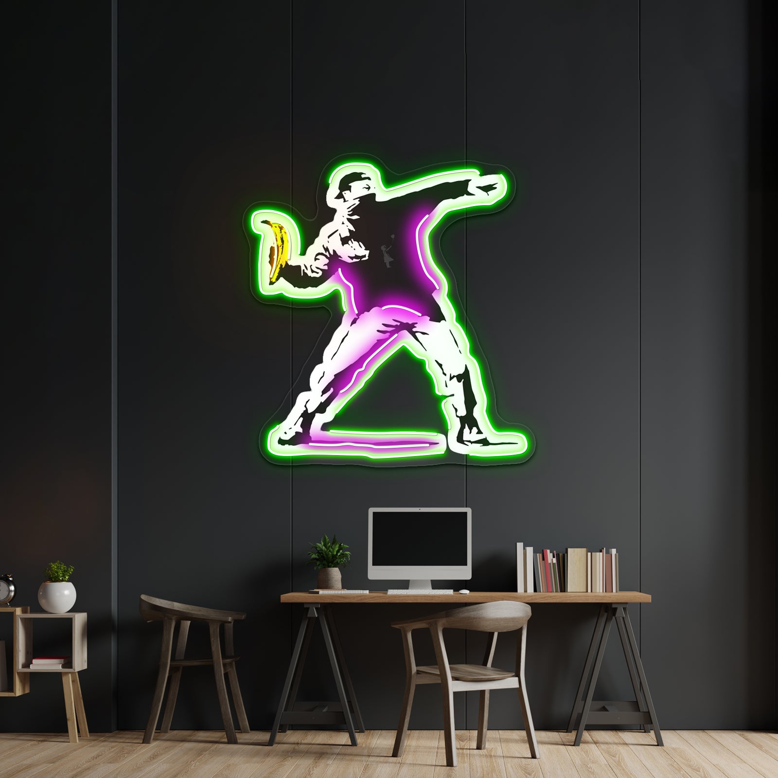 Banksy Underground Dancign Artwork Led Neon Sign - LED neon sign view 9